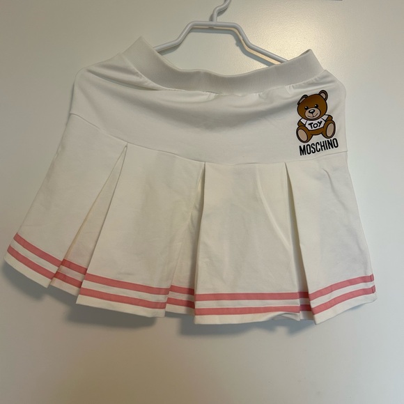 Moschino Teen Toy Bear All Over Print Tee And Skirt - Picture 6 of 9